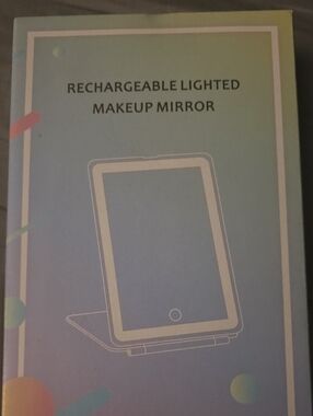 Rechargeable Lighted Makeup Mirror - White